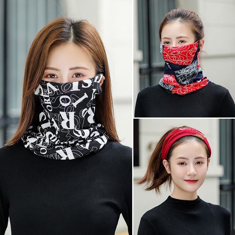 圍脖女防寒冬季掛耳式防風護頸椎脖子頭巾百搭薄針織脖套男脖頸套-細節圖2