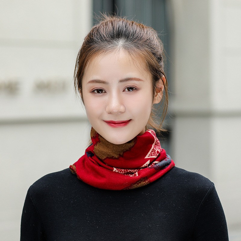 圍脖女防寒冬季掛耳式防風護頸椎脖子頭巾百搭薄針織脖套男脖頸套-細節圖4