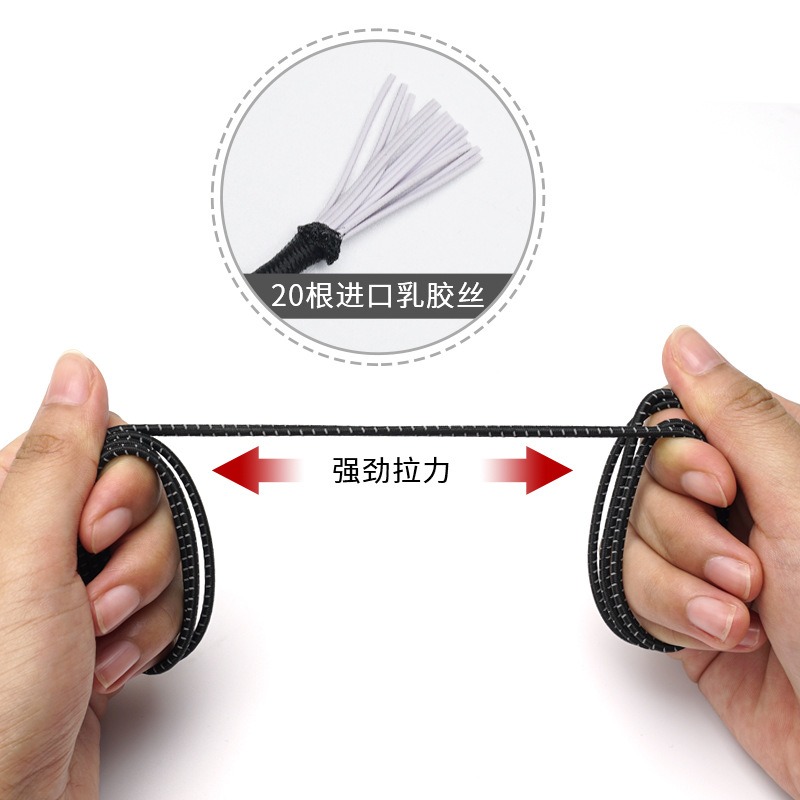 懶人免系鞋帶繩扣女款圓形兒童男免綁松緊彈力小白鞋固定神器白色-細節圖3