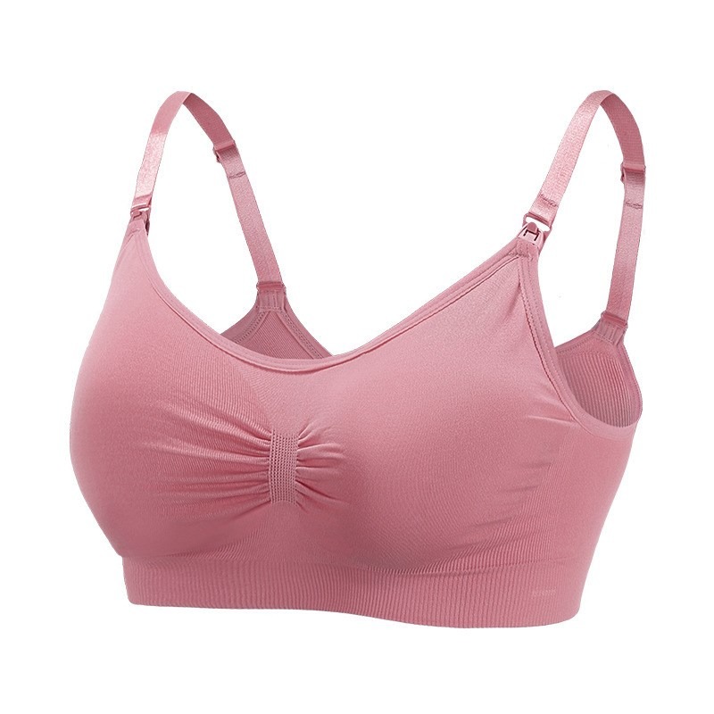 哺乳內衣孕婦文胸孕中期背心式睡覺可穿大碼夏季薄款春秋餵奶胸罩-細節圖2
