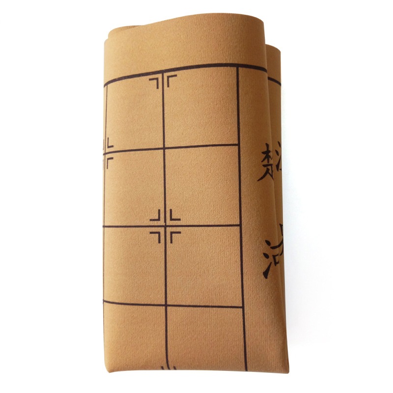 中國象棋圍棋棋盤皮革折疊雙面軍棋絨布五子棋盤學生軟布棋盤布-細節圖2