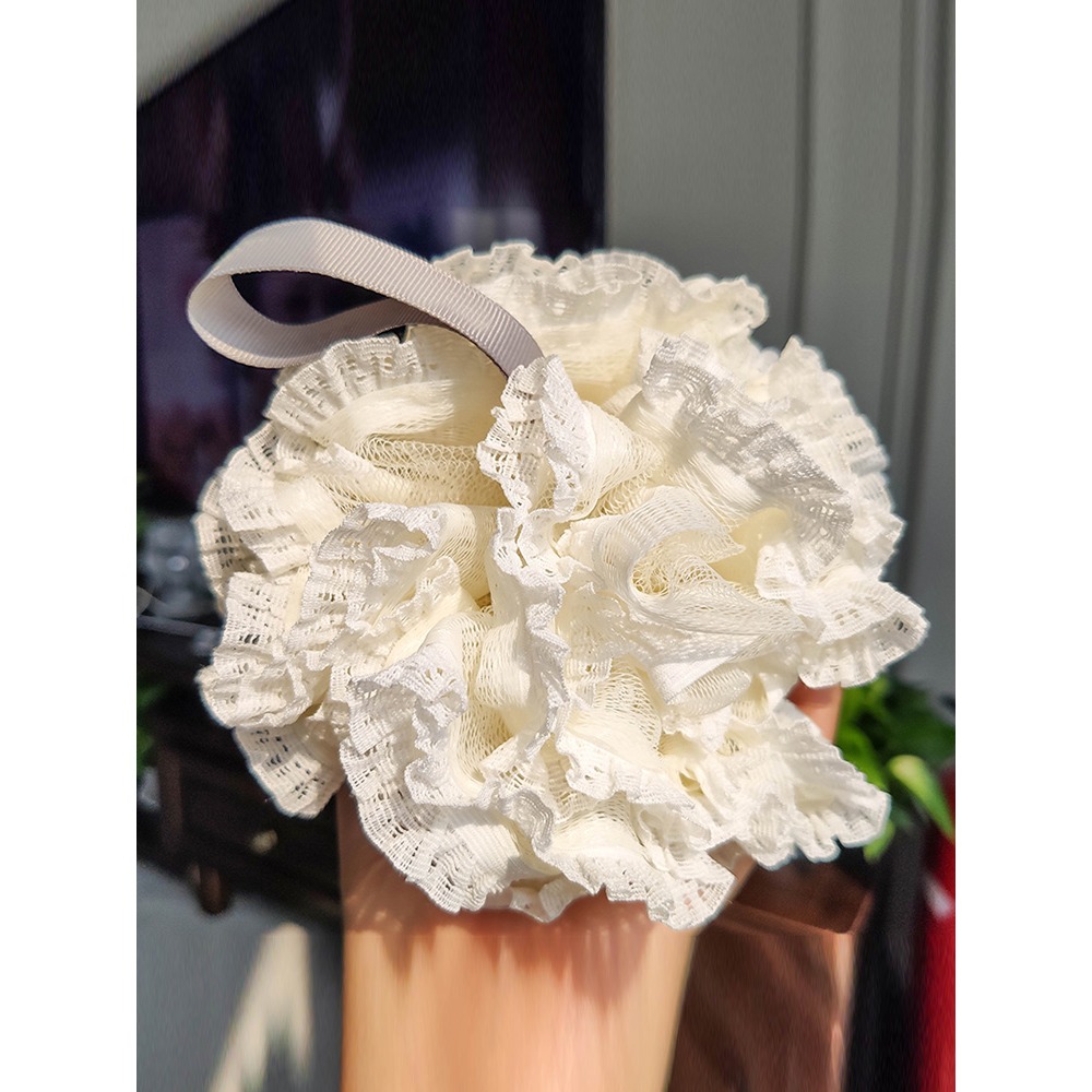 沐浴球女超柔軟浴花泡泡洗澡球不散高檔洗澡球搓澡兩用球兒童大號-細節圖3