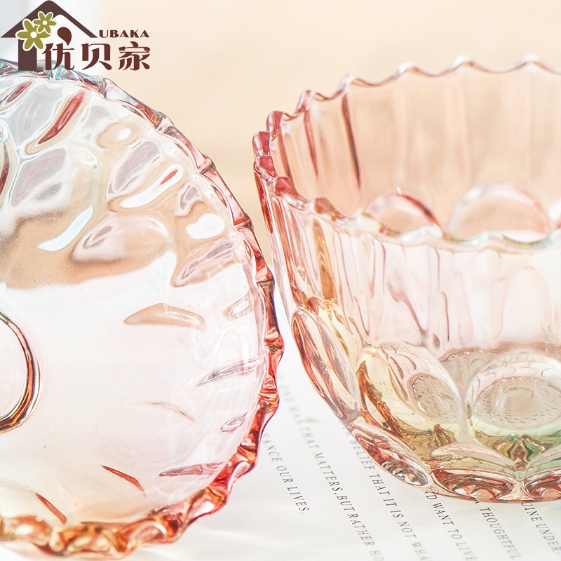 創意雙拼玻璃糖果罐擺件 歐式儲物罐茶葉罐套裝帶蓋可愛結婚器皿-細節圖5