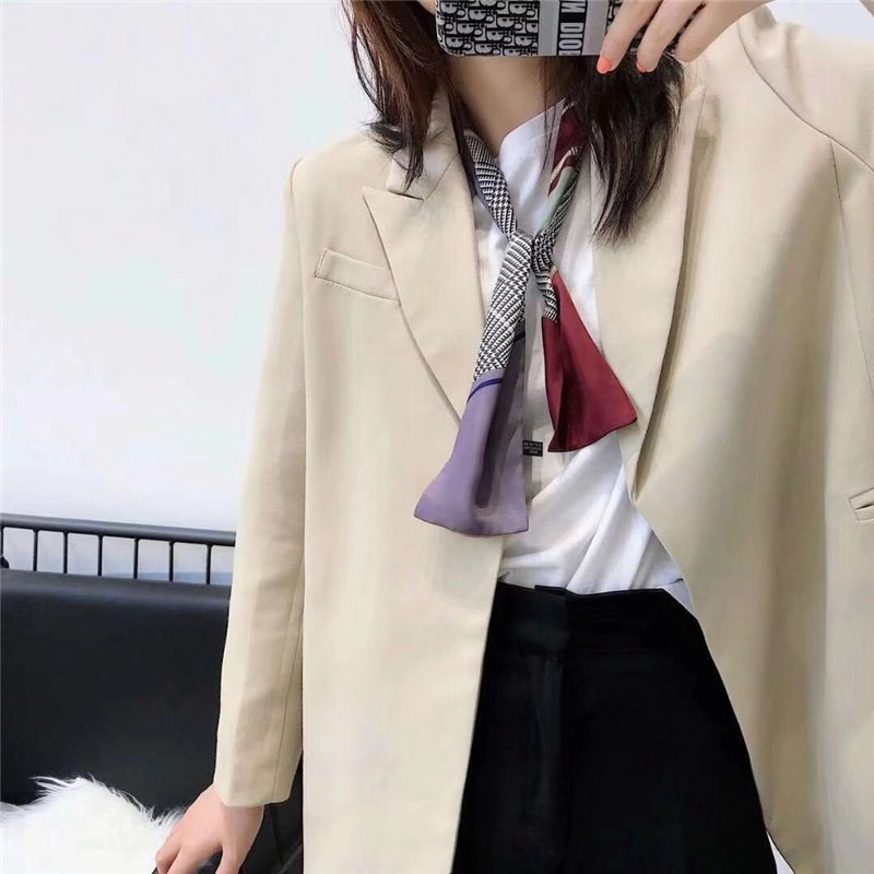 韓國網紅ins小絲巾女春夏秋百搭裝飾小領巾綁包包發箍飄帶-細節圖4
