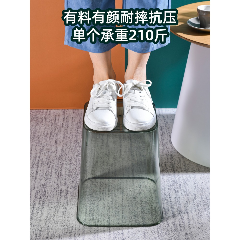 垃圾桶大容量家用客廳輕奢廁所衛生間臥室廚房辦公室大號透明紙簍-細節圖3