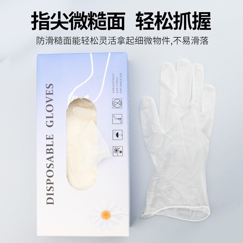 一次性手套紋繡美容PVC半透明手指套紋眉漂脣大小號美發護理專用-細節圖5