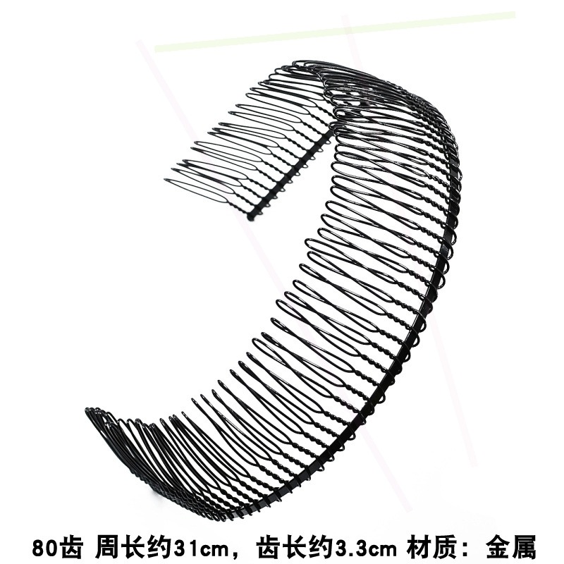 2021老式媽媽新穎發帶鐵絲頭帶軟鋼絲發箍頭箍男發梳頭飾易用洗-細節圖3
