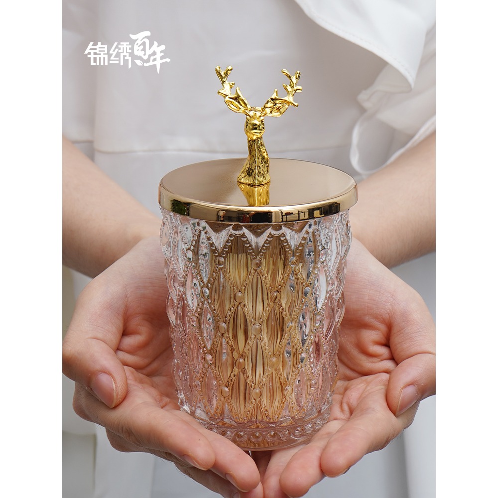 錦繡百年牙簽盒家用個性高檔收納盒創意時尚網紅商用儲物桶牙簽筒-細節圖5