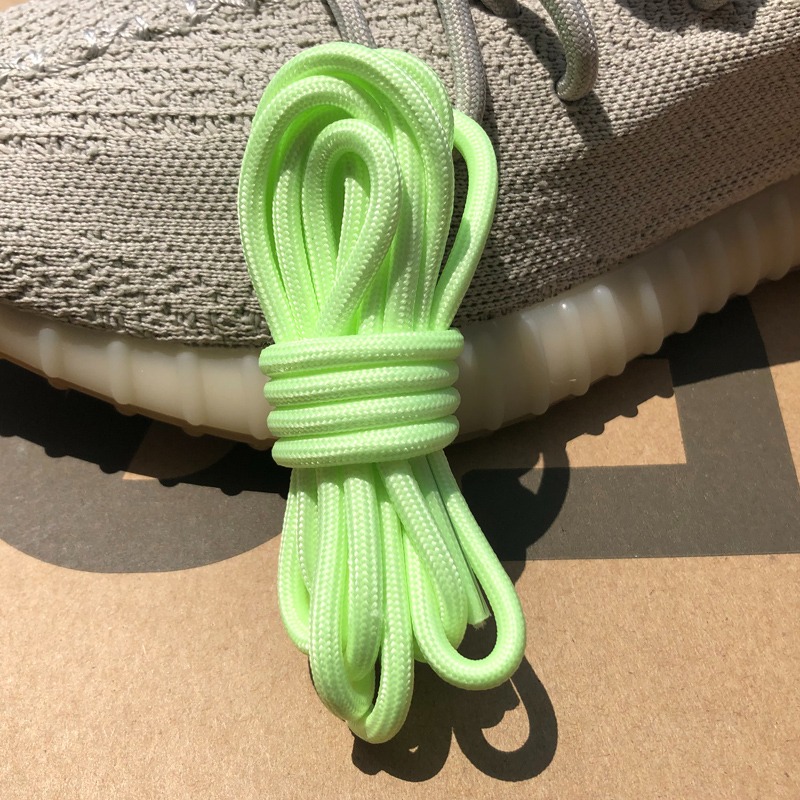 適配椰子350V2夜光鞋帶圓形YEEZY滿天星白綠粉冰淇淋男女380個性-細節圖4