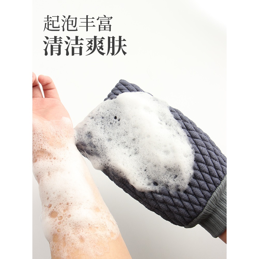 男士專用搓澡巾家用強力搓灰神器搓泥粗砂搓背東北洗澡巾雙面手套-細節圖5