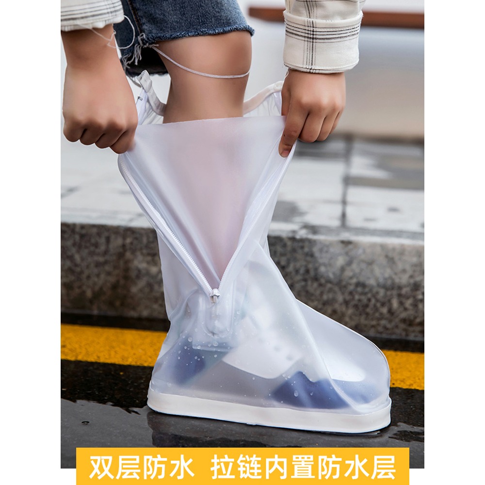 雨鞋套兒童防水男女童寶寶雨天防滑加厚耐磨夏小學生雨鞋高筒腳套-細節圖3