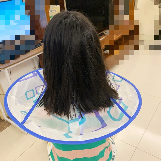 成人理發剪發圍布不粘發圍裙斗篷老人剪頭發剃頭圍布圍脖披肩家用-細節圖2