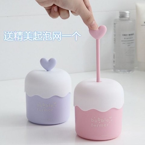 洗面奶打泡器  可愛起泡器便攜式打泡  泡沫機瓶裝氣泡杯洗臉神器-細節圖8