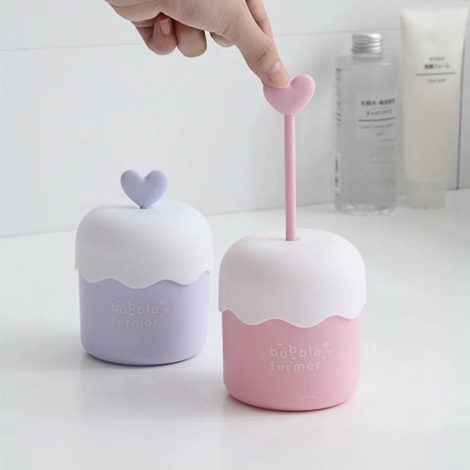 洗面奶打泡器  可愛起泡器便攜式打泡  泡沫機瓶裝氣泡杯洗臉神器-細節圖9