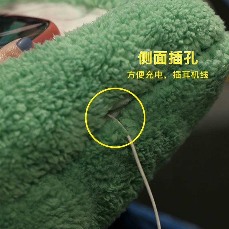 冬季暖手抱枕被子兩用插手毛絨捂手枕可視玩手機神器男女學生可愛-細節圖4