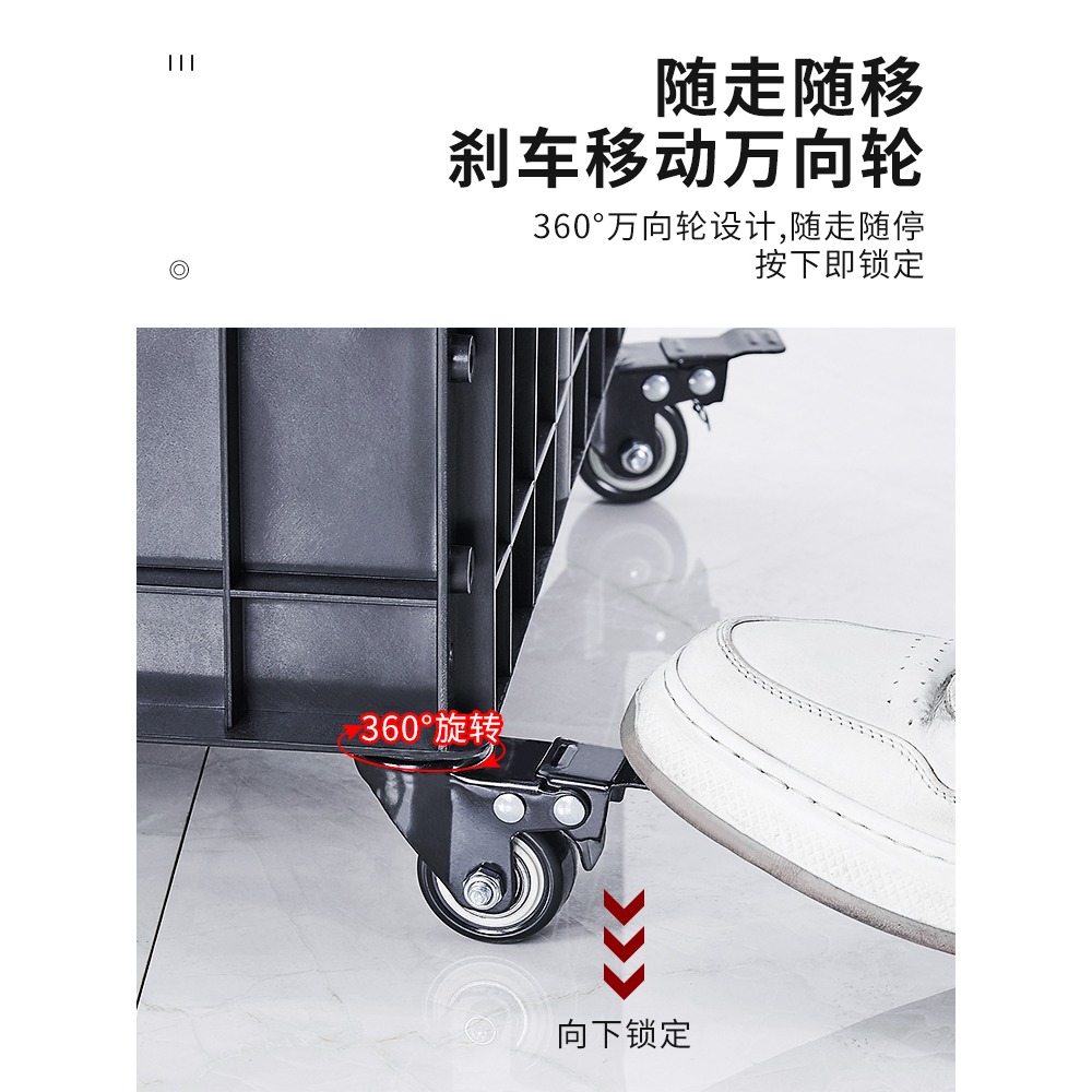 可移動拖把架落地式拖把架子置物架收納不銹鋼放置拖布架掃把掛架-細節圖3