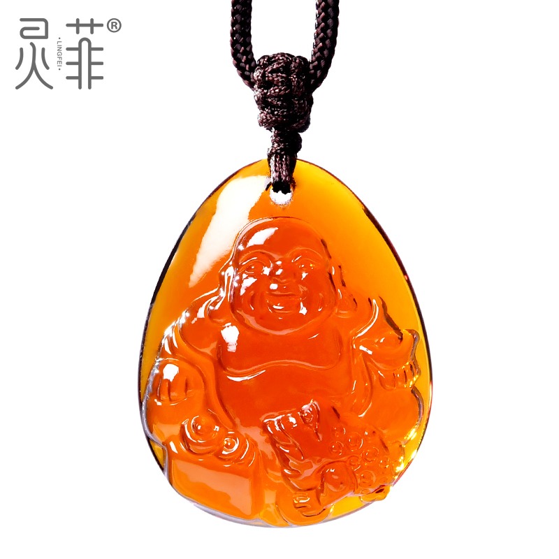 年屬猴人和氣生財吊墜犯沖化太歲掛件化解虎年佩戴吉祥物項鏈-細節圖5