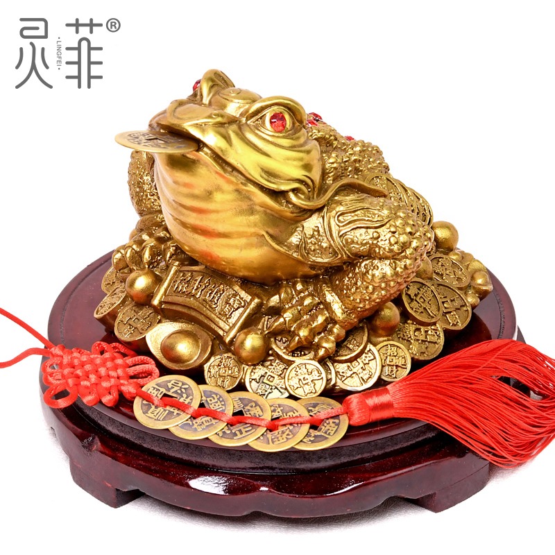 年三足金蟾純銅擺件蟾蜍三腳金蟾吉祥物家用客廳工藝品辦公室-細節圖5