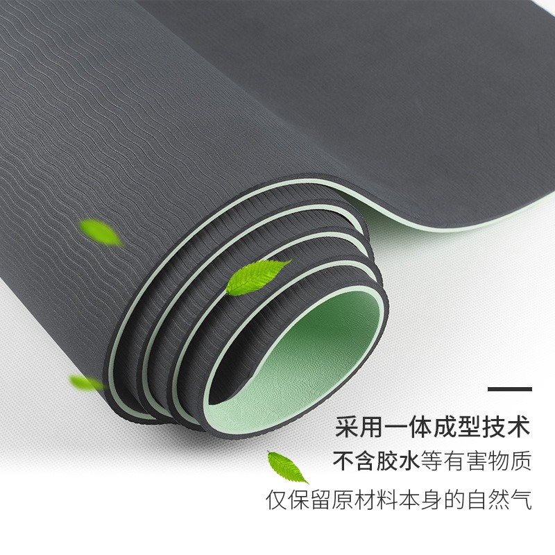 tpe瑜伽墊女防滑無味家用加厚加寬66CM加長初學者男健身瑜珈墊子-細節圖3
