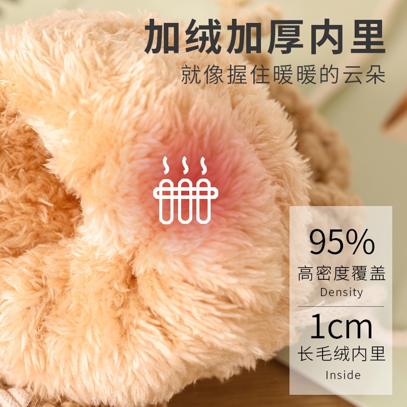 手套冬天女可愛韓版學生軟妹ins騎車連指掛脖秋冬季加絨保暖加厚-細節圖5