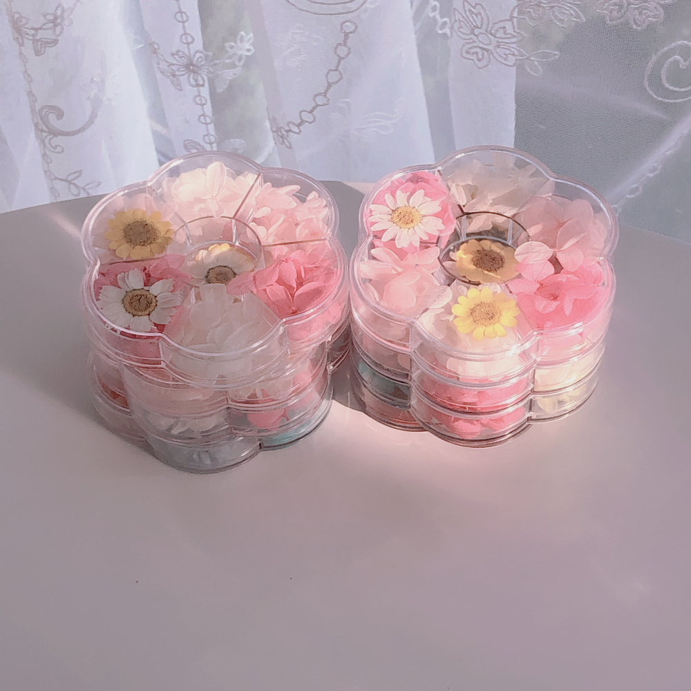 臉部貼花化妝乾花貼臉飾品花瓣妝容拍照影樓寫真仙女妝-細節圖2