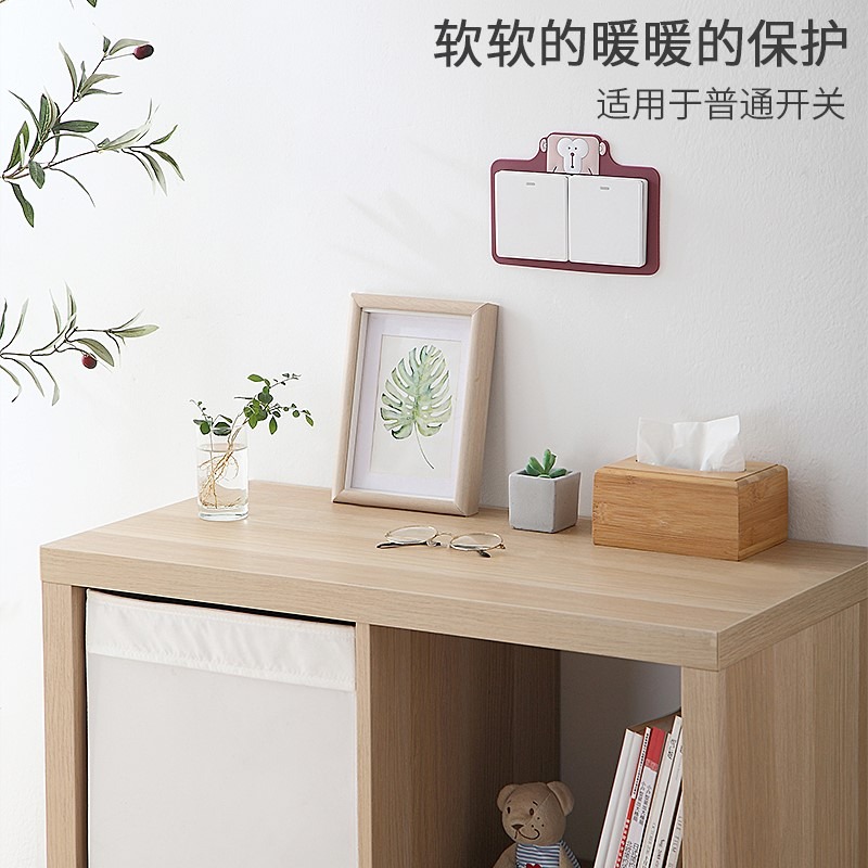 創意開關貼墻貼保護套現代簡約燈開關3d立體防塵罩家用裝飾歐式-細節圖5