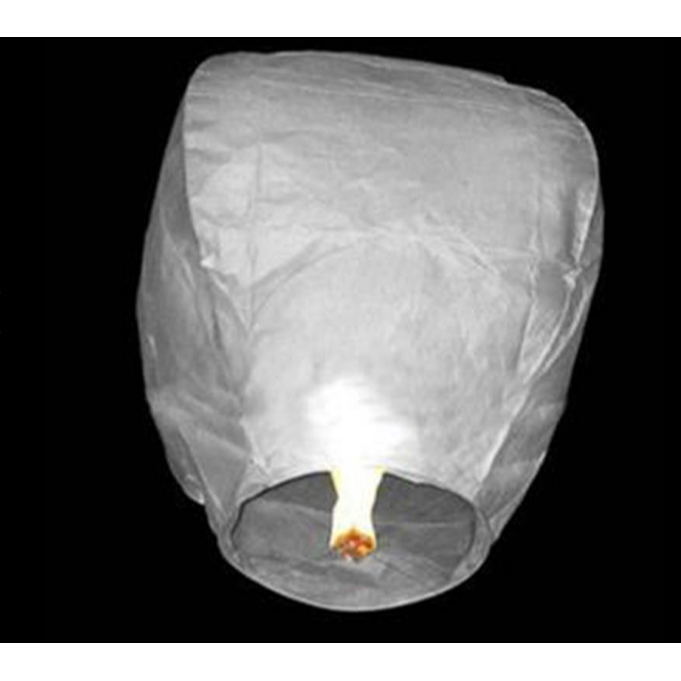 白色孔明燈孔明燈安全型許願燈祈福創意浪漫愛情天燈阻燃大號-細節圖3