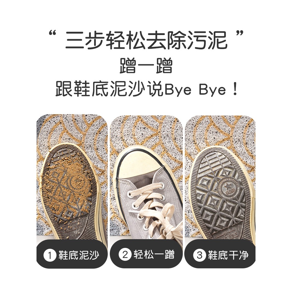 入戶門地墊可裁剪刮沙除塵腳墊家用玄關門墊進門門口墊子絲圈地毯-細節圖2