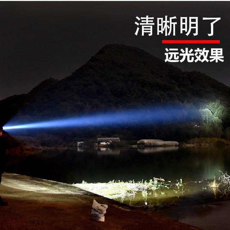 LED頭燈強光可充電遠射防水軍家用頭戴式夜釣魚戶外感應礦燈-細節圖2