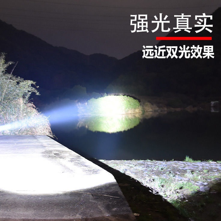 LED頭燈強光可充電遠射防水軍家用頭戴式夜釣魚戶外感應礦燈-細節圖3