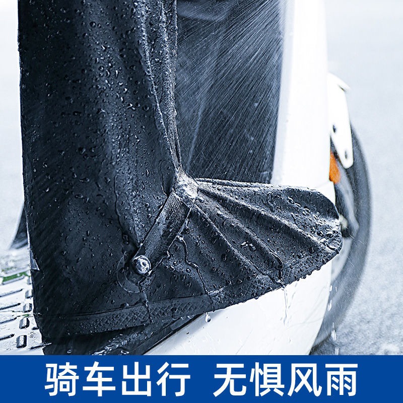 防水鞋套雨天防雨防滑加厚耐磨戶外防沙漠高筒男女騎行防雪雨靴套-細節圖4