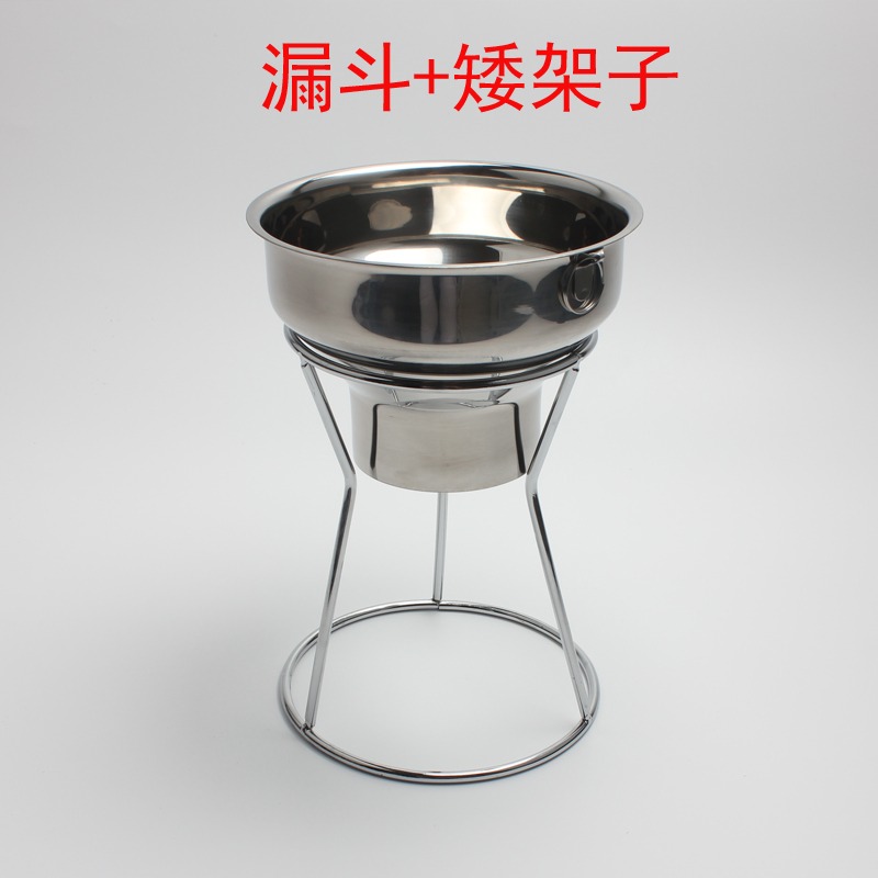商用臺灣優質不銹鋼面漏大口徑食物外帶打包袋用漏斗寬口果醬漏斗-細節圖9