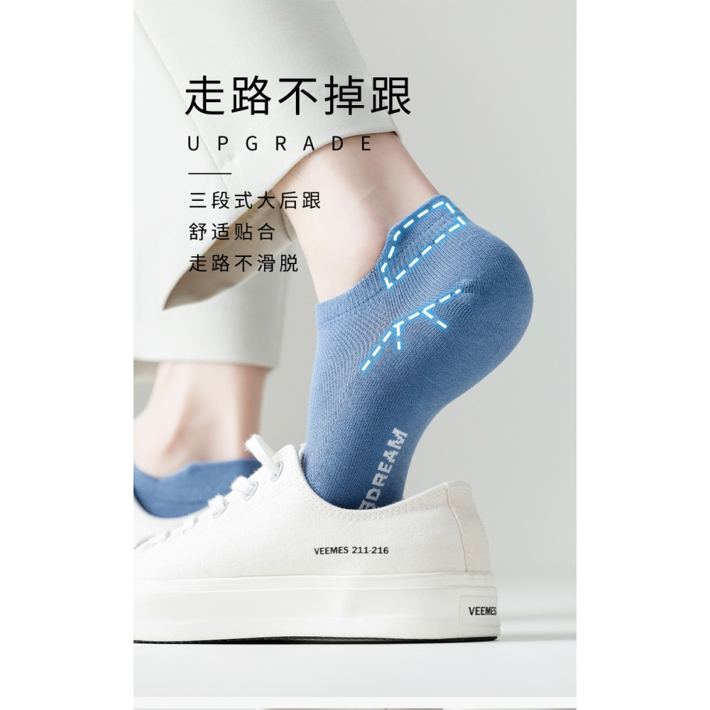 諸暨襪子男士短襪純棉低幫防臭吸汗薄款透氣全棉淺口船襪夏季男襪-細節圖7