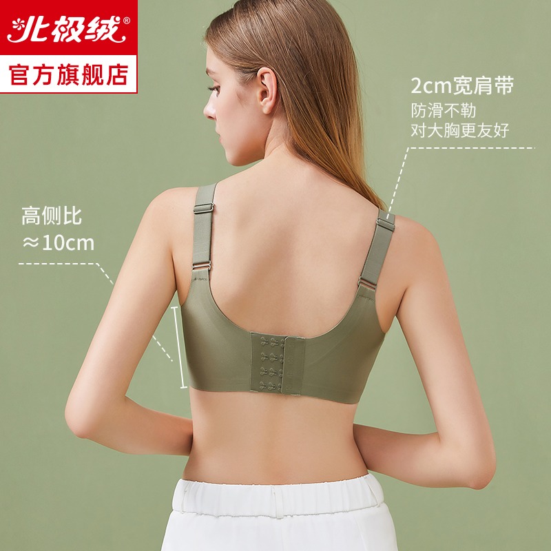 無痕內衣女聚攏小胸收副乳大胸顯小防滑防下垂運動文胸罩夏季薄款-細節圖5