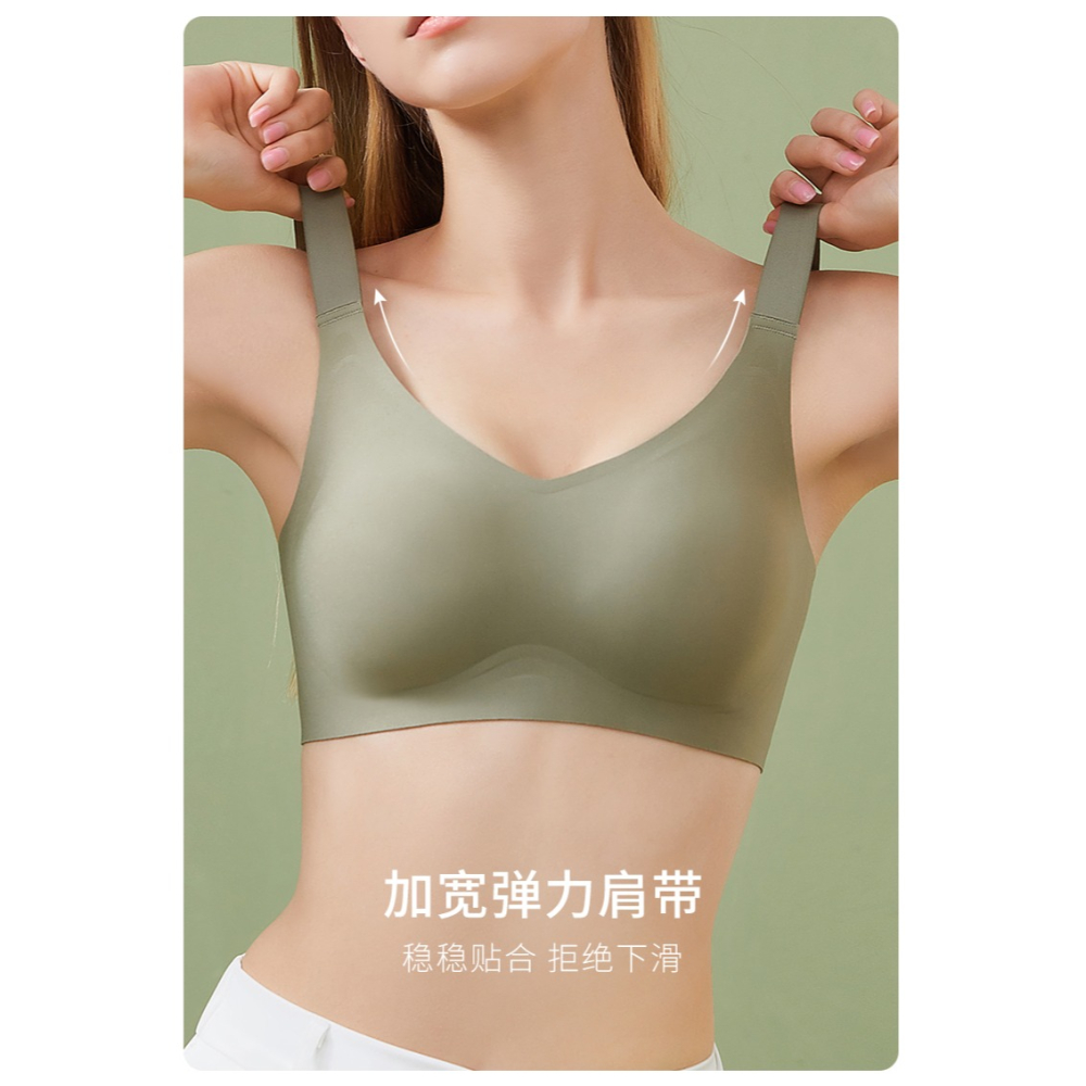 無痕內衣女聚攏小胸收副乳大胸顯小防滑防下垂運動文胸罩夏季薄款-細節圖10