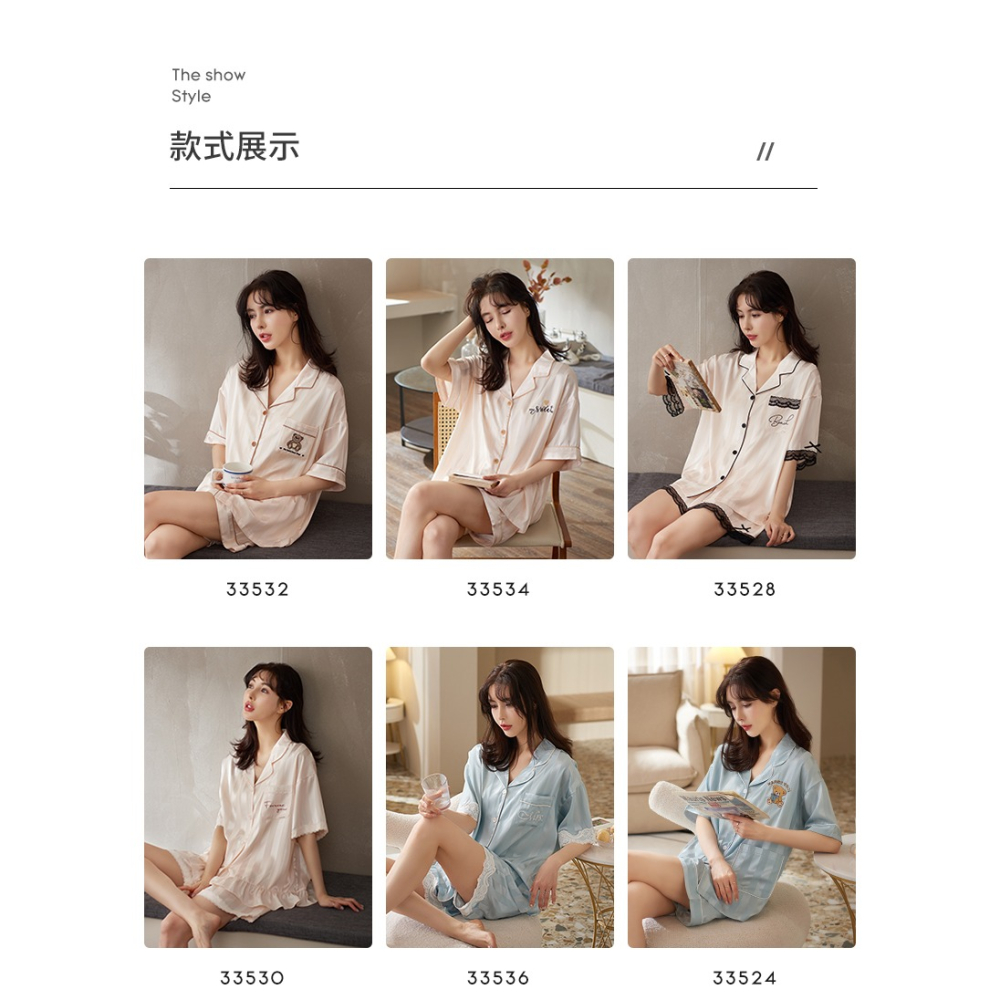 冰絲睡衣女士夏款2022年新款可外穿薄款高級感真絲綢夏天家居服-細節圖9