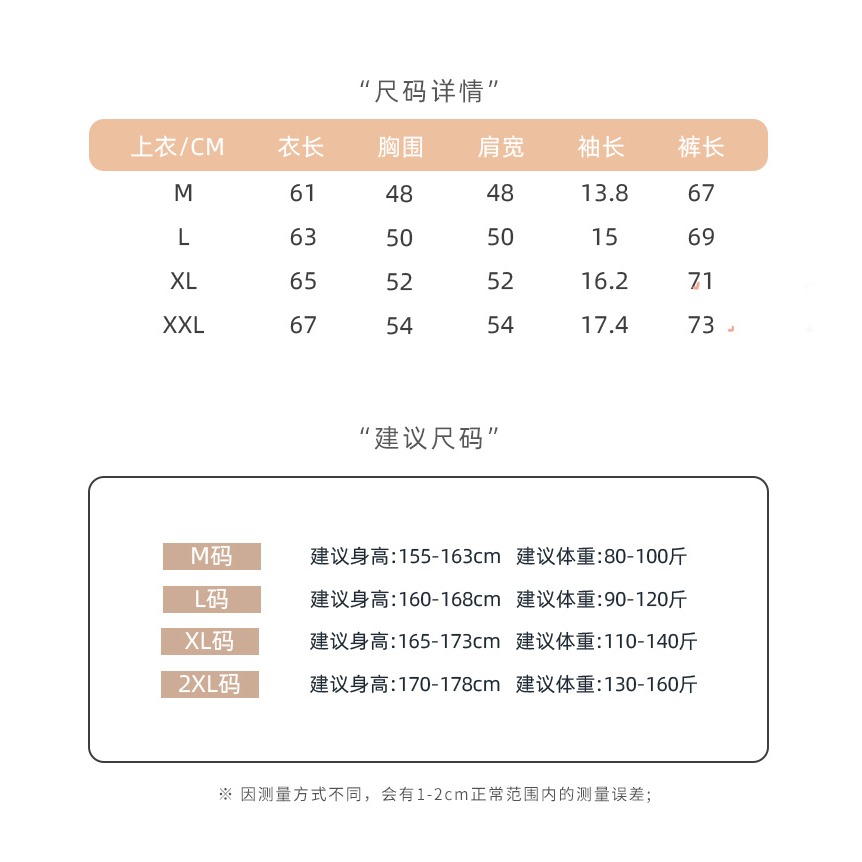 睡衣女夏天純棉短袖2022年新款大碼薄款寬松可外穿家居服兩件套裝-細節圖7