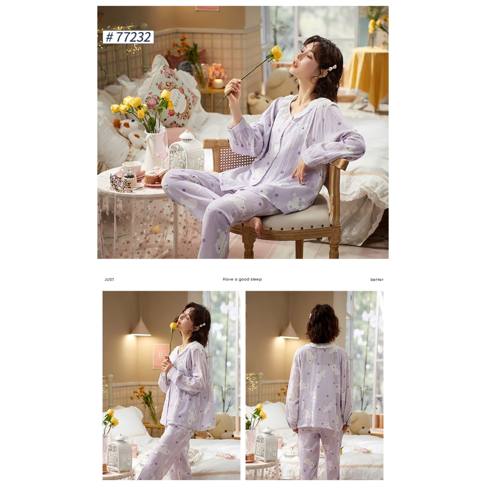 月子服春秋款純棉產後產婦餵奶哺乳孕婦秋冬季2022年睡衣女家居服-細節圖8