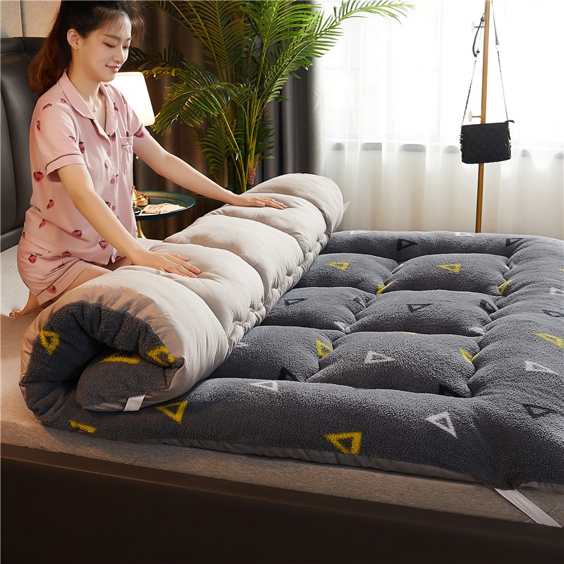 加厚牀墊榻榻米單雙人羊羔絨1.8mx2.0米褥子家用軟墊學生宿舍墊被-細節圖4