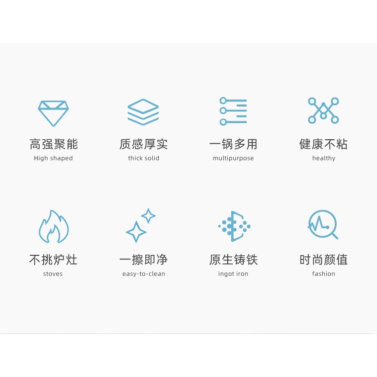 七孔煎鍋鑄鐵雞蛋漢堡機加深煎蛋模具家用不粘平底鍋無塗層蛋餃鍋-細節圖7