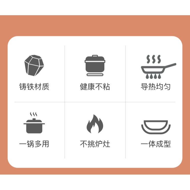 章魚小丸子機鑄鐵家用無塗層不粘煎蛋鍋燒鵪鶉蛋模具蝦扯烤盤工具-細節圖7