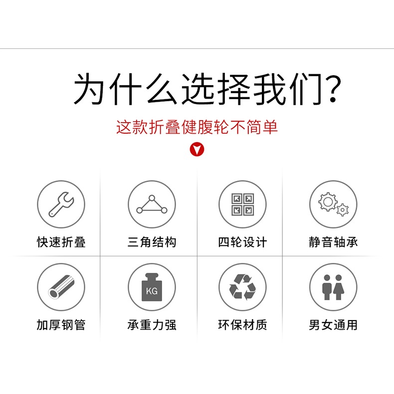 PROIRON健腹輪腹肌健身器減腹肚子神器健身器材家用健腹美腰馬甲-細節圖7