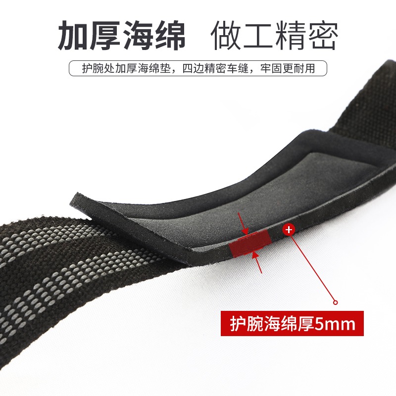 PROIRON引體向上助力帶訓練舉臥推護掌繃帶健身護腕防滑握力帶-細節圖4