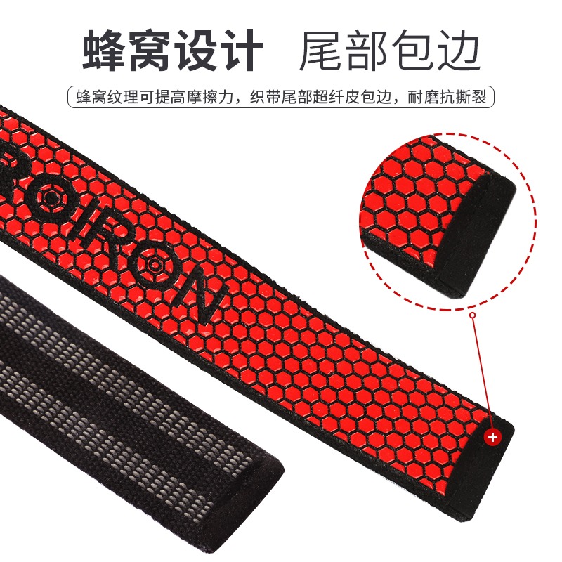 PROIRON引體向上助力帶訓練舉臥推護掌繃帶健身護腕防滑握力帶-細節圖5