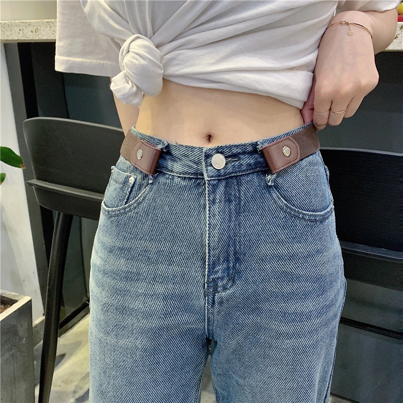 文藝簡約百搭毛衣細腰帶光面牛皮裝飾配裙子小皮帶女真皮清新-細節圖4