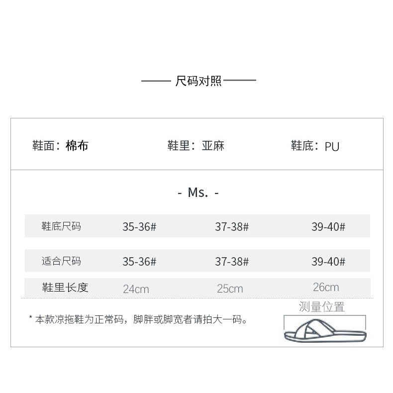 2021款高跟蝴蝶結亞麻拖鞋女夏季家居室內厚底防滑家用坡跟可外穿-細節圖6