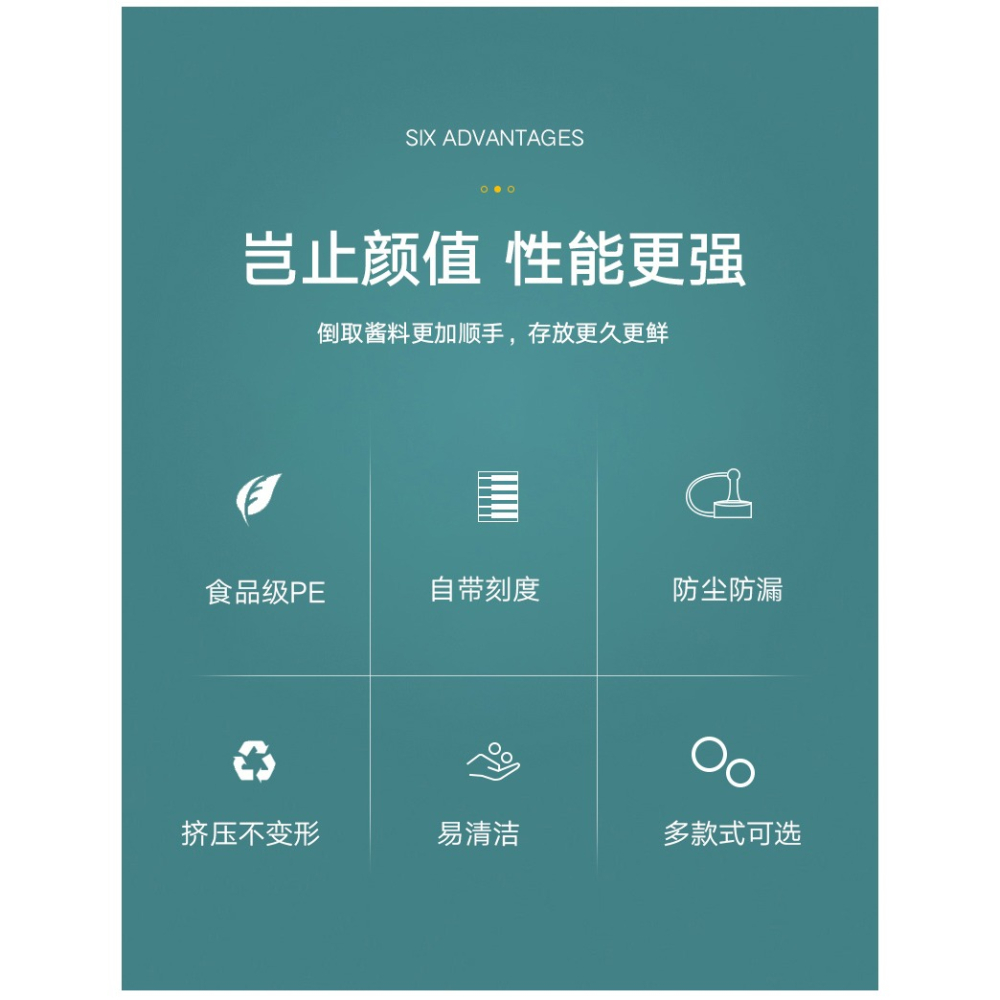 三隻裝擠壓式擠醬瓶透明尖嘴番茄醬蜂蜜奶油沙拉醬耗油塑料調料瓶-細節圖7