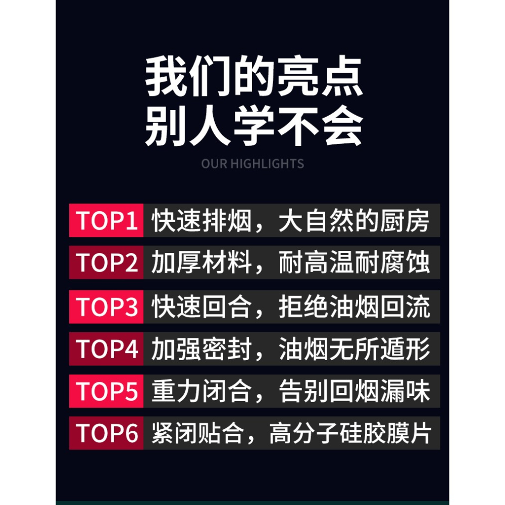 油煙機止回閥煙道止逆閥廚房專用抽油煙機排煙管防煙寶單向止煙閥-細節圖10