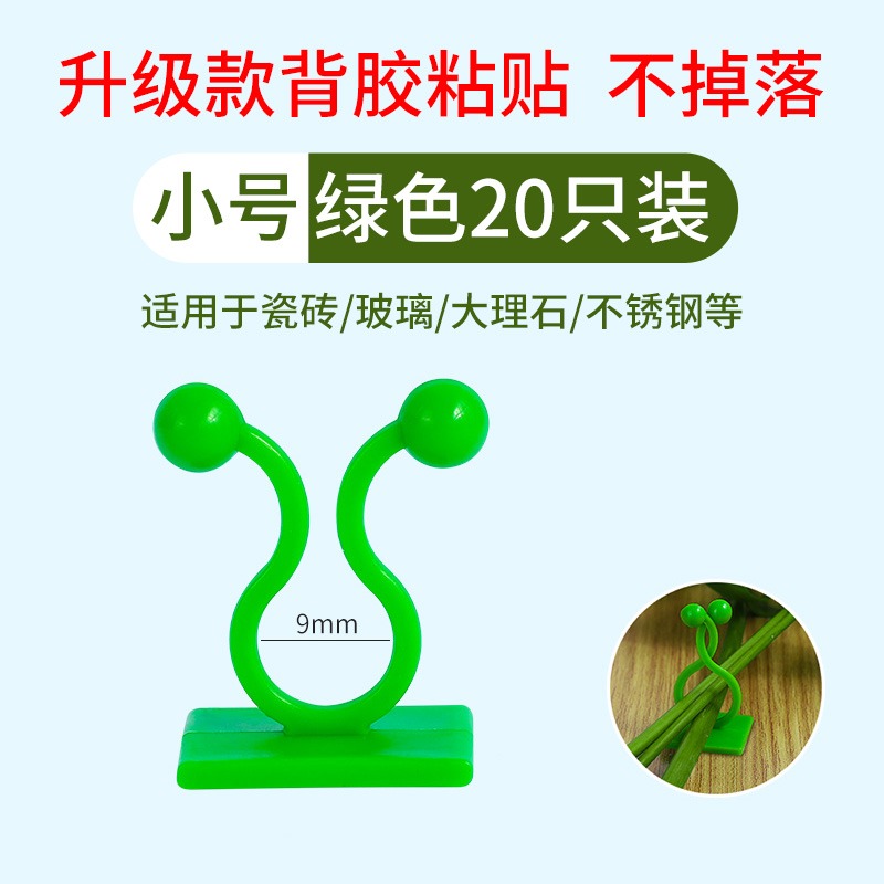 綠蘿綠植爬墻固定神器無痕家用扣攀爬室內蔓藤植物墻上掛鉤固定夾-細節圖2