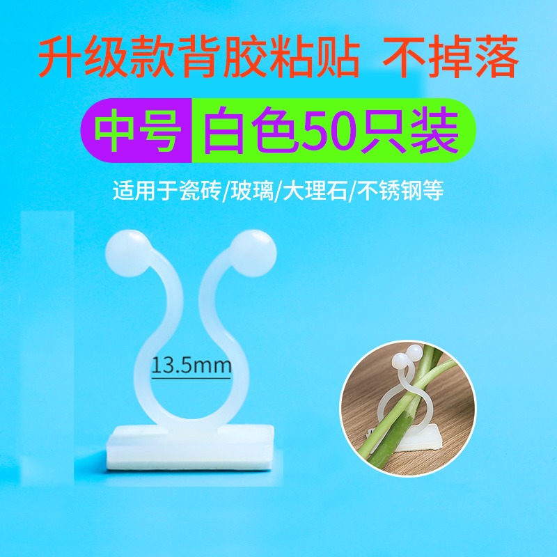 綠蘿綠植爬墻固定神器無痕家用扣攀爬室內蔓藤植物墻上掛鉤固定夾-細節圖8